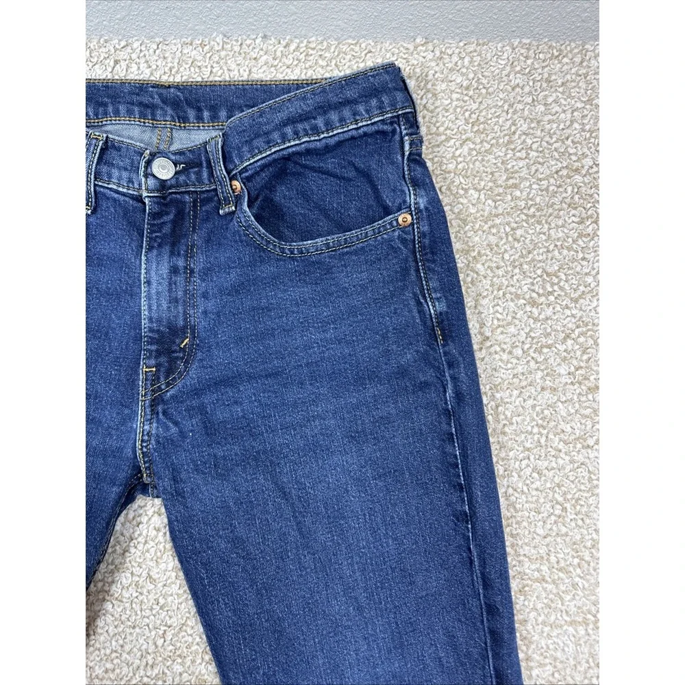 Levis 514 Jeans Mens 31x32 Blue Denim Straight Leg Stretch Medium Wash Pants